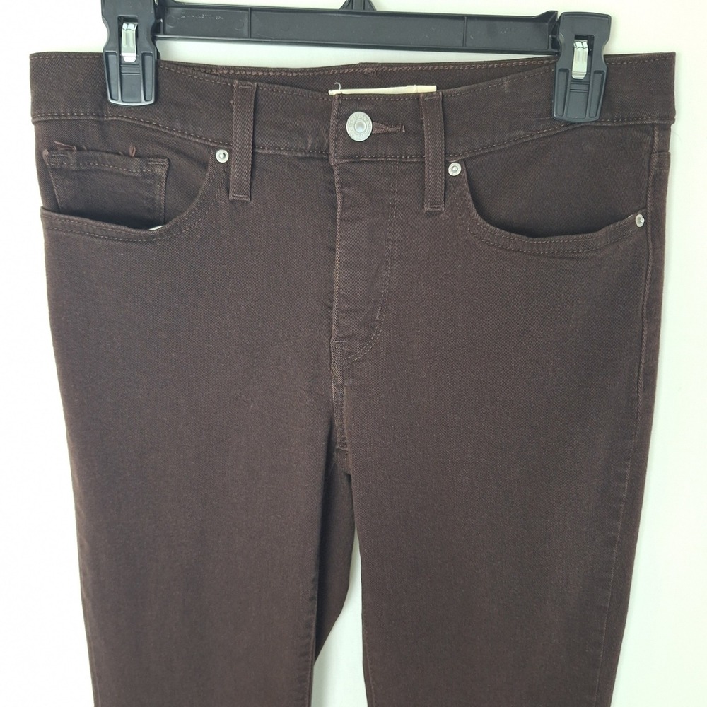 Retro Jeans Grunge Quiet Luxury Minimalist Brown Levis 314 Shaping Straight 28 - Picture 9 of 16